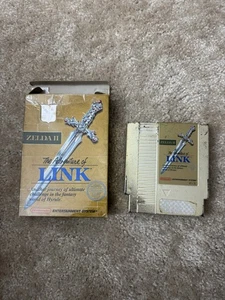Zelda II The Adventure of Link GOLD Game Cartridge NES Nintendo With Box - Picture 1 of 7