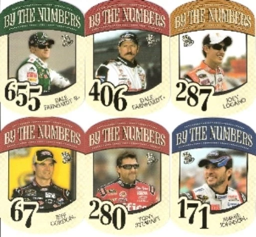 2010 Press Pass By The Numbers 6-Cd Set Jimmy Johnson Jeff Gordon Dale Earnhardt - Image 1 of 1