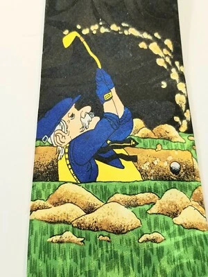 Golf Novelty Men's Necktie Tie Sand Trap at Night by Everyday Classic Length Tie — 第 1/4 张图片