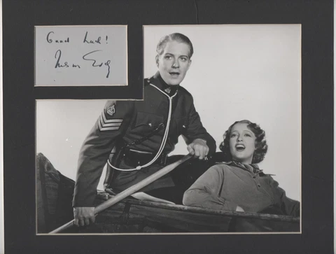 " NELSON EDDY  " -  AMERICAN SINGER & ACTOR / ROSE-MARIE - AUTOGRAPH & PHOTO Cover