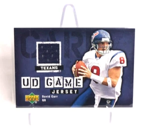 2006 Upper Deck DAVID CARR Game-Worn Jersey RELIC Patch Card TEXANS #GJ-CA SP - Picture 1 of 2