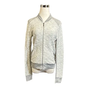 Chaqueta para mujer Paraphrase Athleisure cremallera completa gris tostado bolsillos talla pequeña - Imagen 1 de 5