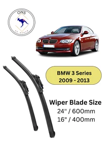 WIPER BLADES FOR BMW 3 SERIES 2009-2013 (E92 FACELIFT) COUPE - Picture 1 of 5