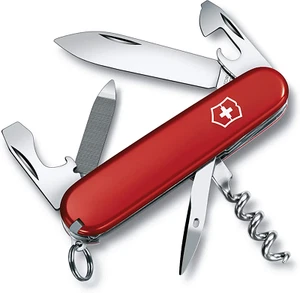 Victorinox Swiss Army Pocket Knife Sportsman with 13 Functions, Red - Picture 1 of 1