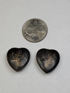 Vintage made in Siam Sterling Silver Clip On Earrings, Signed Amfarco - Picture 1 of 13