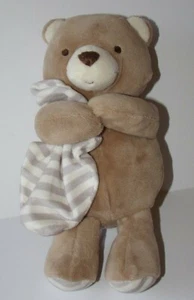 Carters Just One You 9" Brown Teddy Bear Plush Baby Rattle with Crinkle Legs - Picture 1 of 4