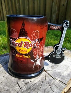 Hard Rock Cafe New York Kaffee Tee Becher Gitarre Griff Love All Serve All HRC NYC - Bild 1 von 5