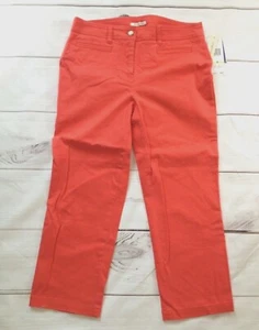 Jones New York Sport Womens Size 4 Orange Jeans Stretch Pockets Ankle Length NEW - Picture 1 of 4