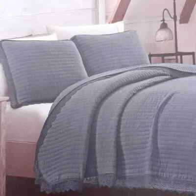 Home & Honey Quilt Set 3 Piece Full Queen Haven Denim - Image 1 of 4