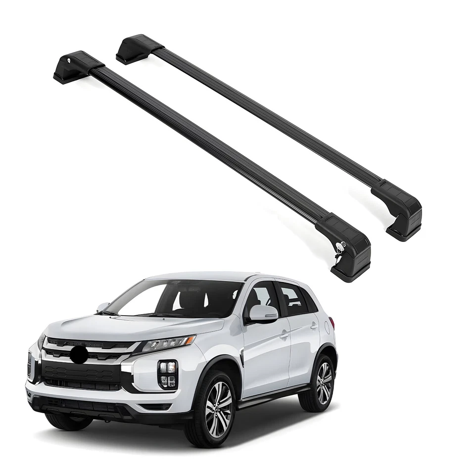 ERKUL Roof Rack Cross Bars Fits Outlander Sport 2011-2026 Aluminum Black - Image 1 of 4