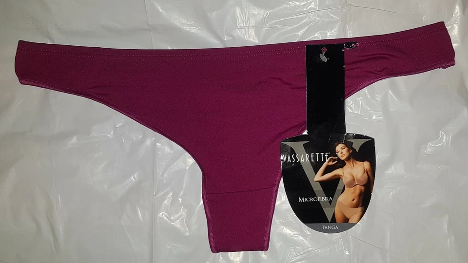 NUEVO CON ETIQUETAS Vassarette 101517 Microfibra Tanga Bragas 5/S 6/M 7/L COLORES  Foto 1 de 3