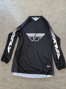 Fly Racing Jersey Adult Black Double Sided Logo 4xL - Bild 1 von 9