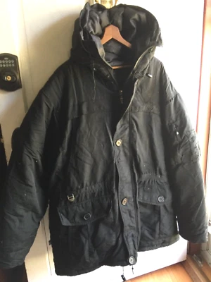 Parka para hombre Phat Farm llena de plumón con capucha talla XXL Foto 1 de 4