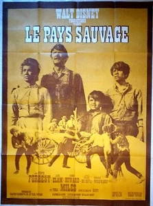 affiche cinéma western LE PAYS SAUVAGE - 60 x 80 cm Walt Disney 1970 - Photo 1/1