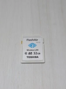 TOSHIBA W-03 FlashAir 32GB Memory Card Good - Picture 1 of 1