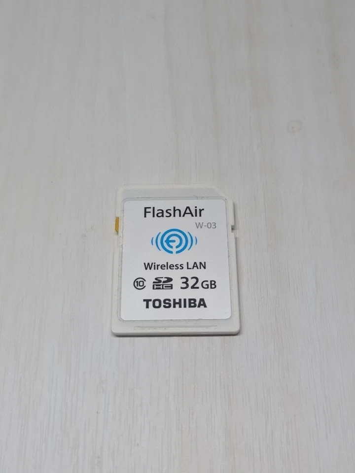 TOSHIBA W-03 FlashAir 32GB Memory Card Good - Image 1 of 1