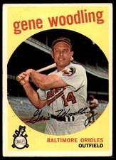1959  Topps  #170 Gene Woodling Baltimore Orioles