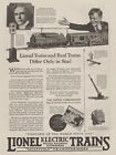 1925 Lionel Electric Trains - Model Railroad Acc, Transformers - Print Ad Photo