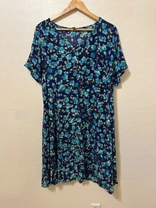 Y2K Woman Within Floral Midi Dress 16W Boho Western Beachy Fairy Cottagecore - Bild 1 von 11