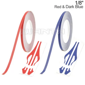 1/8" 3mm Red & Dark Blue Pinstriping Pin Stripe DIY Tape Vinyl Decal Sticker - Picture 1 of 10