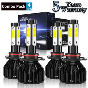 Combo 4x 9005 9006 LED Car Light Bulbs High Brightness For GMC C3500 1990-2000 - Picture 1 of 13