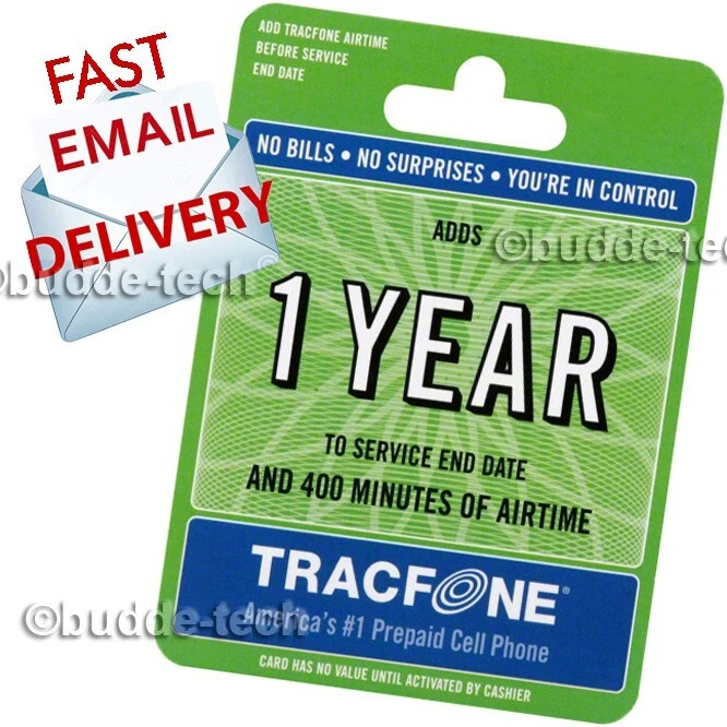 Tracfone 1 Year Plan 365 Days+400 minutes *Direct Add 2 your phone within 2 Days - Image 1 of 4