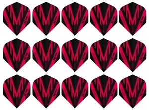 5 Sets XQMax Max 100 Micron Standard Dart Flights - Versand mit Sendungsverfolgung - Rot - Bild 1 von 2