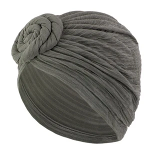 Muslim Women Turban Hjab Bonnet Cap Hair Loss Headwear Twisted Knot Chemo Caner - Picture 1 of 16