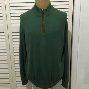 Vineyard Vines Jacke Pima Baumwolle Baby Alpaka Leder Ellenbogen Patches Größe L - Bild 1 von 5