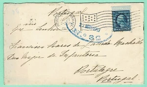 US 5¢ #466 1917 [Jy 25] Cover HONOLULU Hawaii   Portalegre PORTUGAL CENSURA - Picture 1 of 2