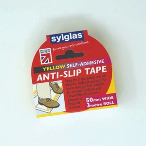 Sylglas Antirutschbänder - 50 mm breit x 3 m Rolle - schwarz, gelb, klar oder Gefahr - Bild 1 von 8