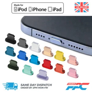 para iPhone 14 13 12 11 XS XR X 8 7 6 - Puerto de carga Enchufe antipolvo Cubierta Tapa - Imagen 1 de 21