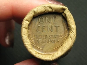 🔥ESTATE SALE COINS! PENNY ROLL 1909 VDB LINCOLN WHEAT CENT BOTH ENDS🔥 LOT 4x - Picture 1 of 2