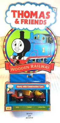 Rusty with Construction Cars - LC99162 - Thomas & Friends Wooden Learning Curve - Image 1 of 3