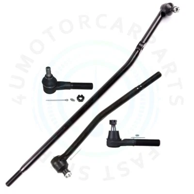 4 Pc Front Outer Tie Rod Link Center Link For 1995-2002 Ford E-150 Econoline - Image 1 of 4