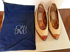 Vintage JOAN & DAVID COUTURE Spectator Pumps, Khaki & Brown, Size: 7-1/2 M - Picture 1 of 6