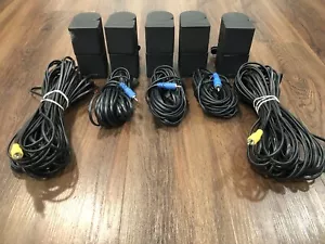 5X Bose Lifestyle 38/48/V30/V35 Mini Jewel Speakers Double Cube w Cables Black - Picture 1 of 17