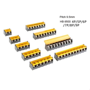 HB-9500 4/5/6 ~ 9P Rastermaß 9,5 mm 300 V Klemme Absperrblock Verbinder abgedeckte Schraube - Bild 1 von 8
