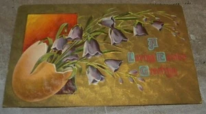 CARTOLINA PASQUALE VINTAGE "UN BEL SALUTO DI PASQUA" - Foto 1 di 2