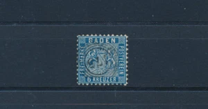 Baden 6 Kreuzer Wappen 1863 gute Farbe Michel 14 a geprüft (S26424) - Picture 1 of 1