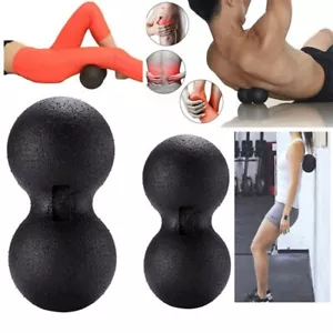 2pcs Peanut Lacrosse Massage Ball Trigger Point Yoga Therapy Myofascial Release - Picture 1 of 7