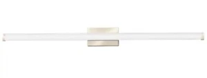 🔥Lithonia Vanity Lighting 45" Dimmable/Light Metal Bar Hardwired Brushed Nickel - Picture 1 of 5