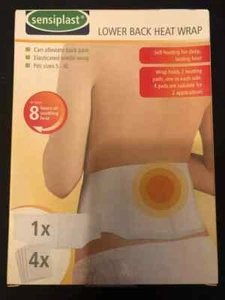 SENSIPLAST HEAT PATCH, LOWER BACK,MUSCLE, JOINTS PAIN RELIEFE, MULTIPACK , LARGE - Picture 1 of 19