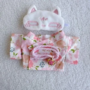 Japanese Kimono Dress Up Set For Labubu 17cm V1 V2 Outfit with Ropa Decoration - Picture 1 of 26