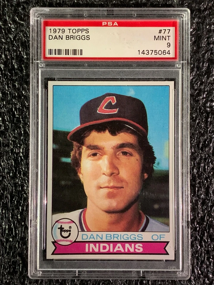 1979 Topps Baseball #77 Dan Briggs PSA 9 - Image 1 of 2