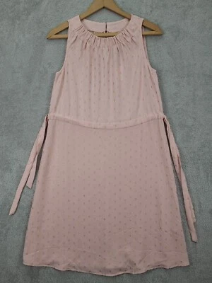 Vestido Juicy Couture Talla M Rosa Melocotón y Lámina Dorada Halter Ajustado ¡Nuevo! Foto 1 de 4