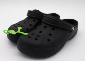 Crocs Unisex Lined Clog Warm and Fuzzy Slippers Mens and Womens Shoes M10 W12 - Picture 1 of 5