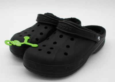 Crocs unissex forrado tamanco chinelos quentes e difusos sapatos masculinos e femininos M10 W12 - Imagem 1 de 4