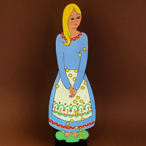 Vintage Sterntaler Figur 26cm Kurt Süß  DDR Spielzeug VEB Laubsäge Deko Deutsch