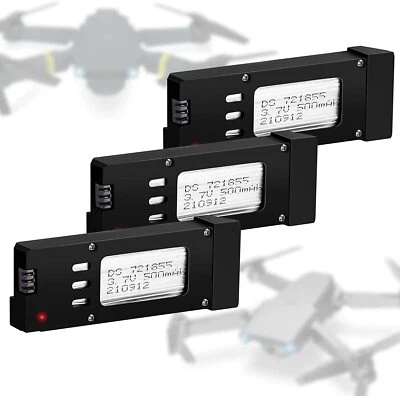3 Stk. 3,7V 500mAh Akku Eachine E58 Batterie für Eachine E58 Quadcopter Drohne - Bild 1 von 4
